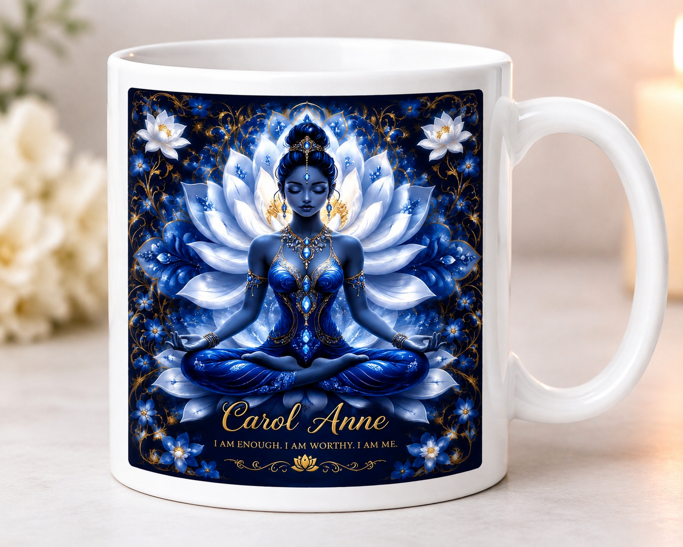 Blue Lotus Coffee Mug