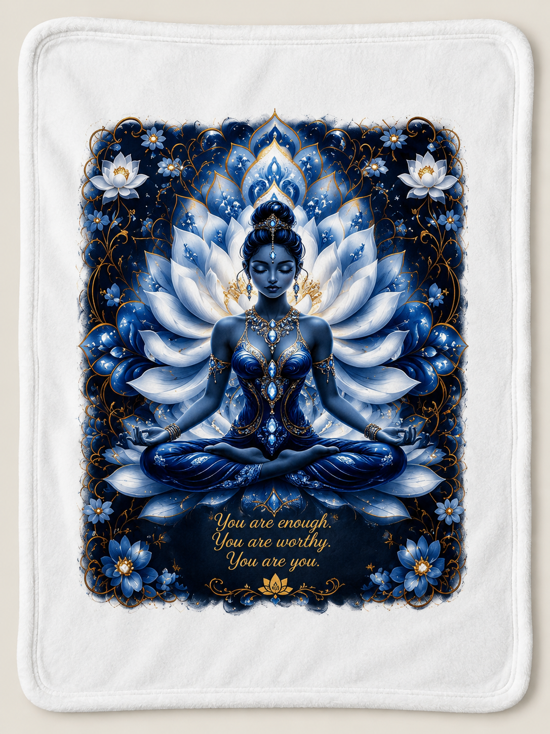 Blue Lotus Throw