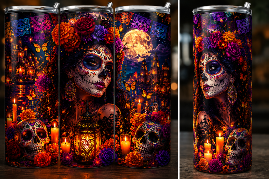 Día de los Muertos Tumbler 20oz