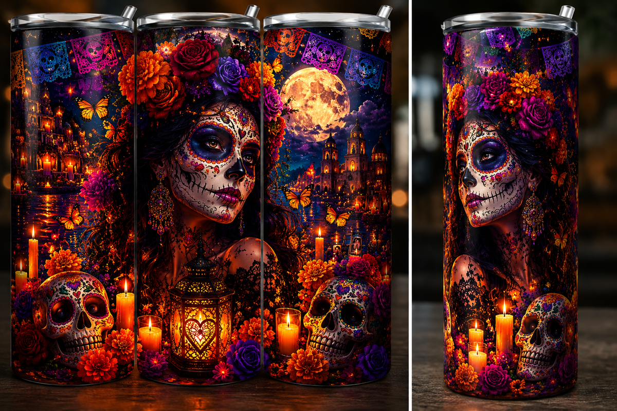 Día de los Muertos Tumbler 20oz