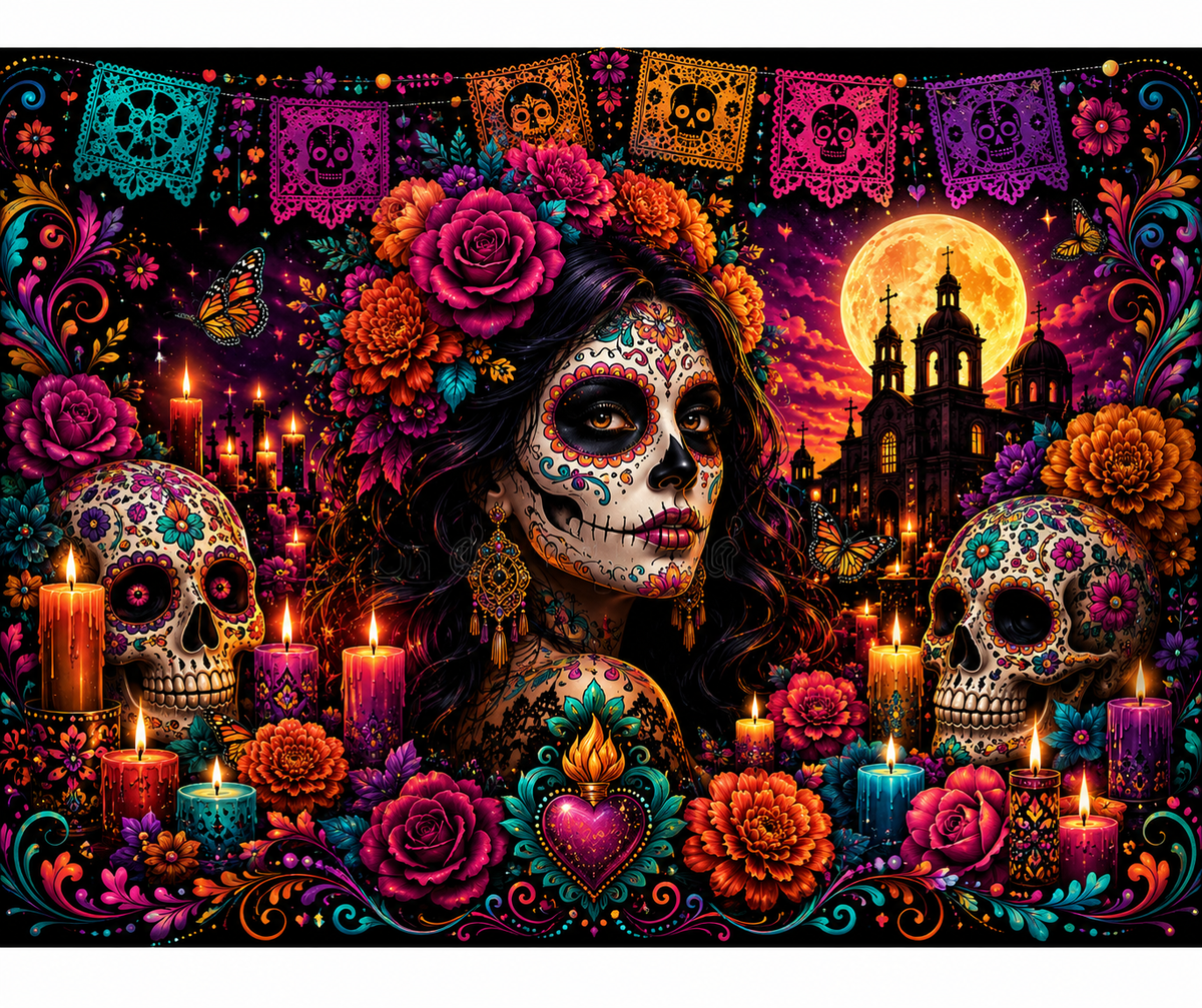 Día de los Muertos Tumbler 20oz