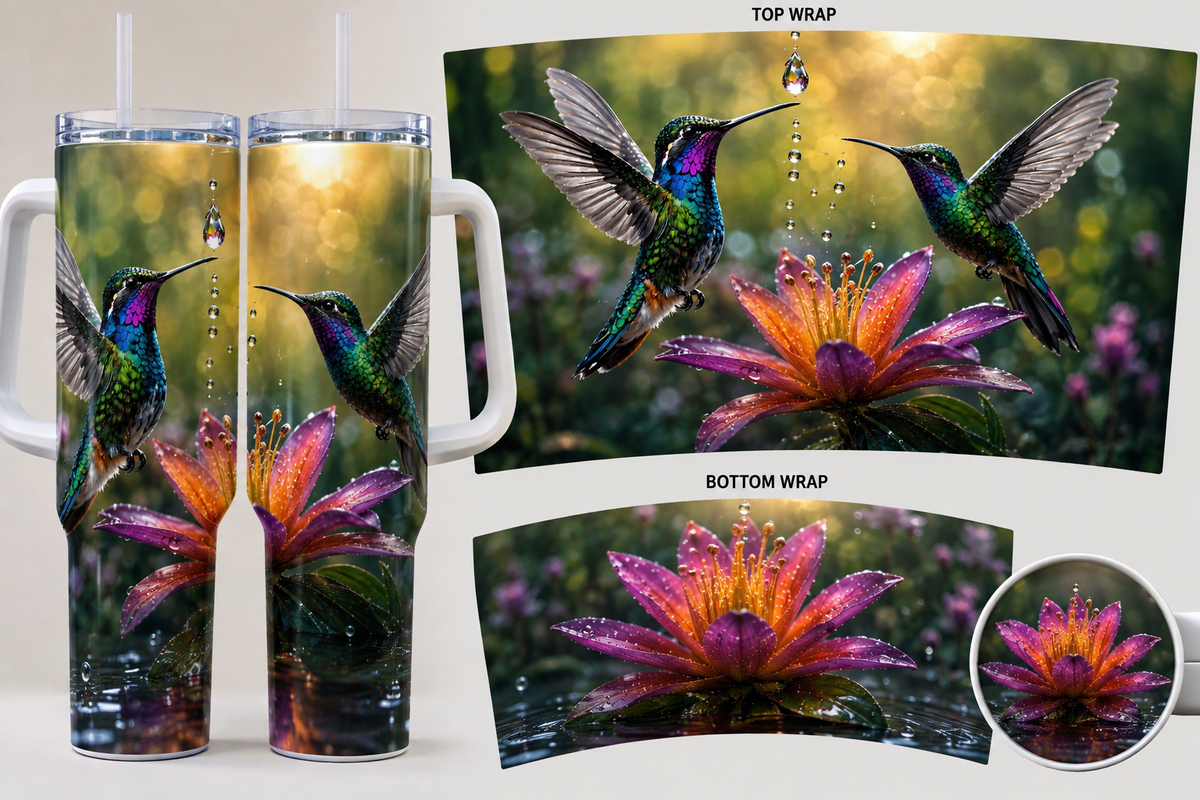 Humming Bird 40oz Tumbler