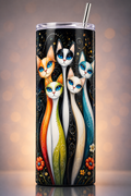 Blue Eyed Cat Tumbler 20oz