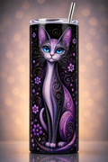 Purple Bliss Cat Tumbler 20oz