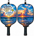 Matching set pickleball paddle covers