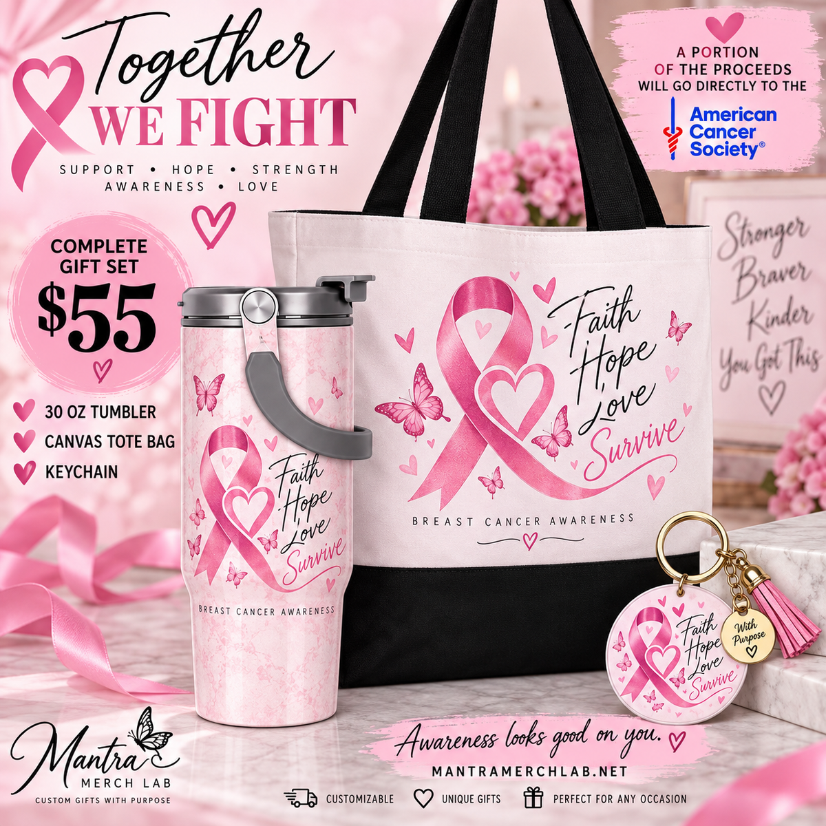 Breast Cancer Awareness Package local pick up