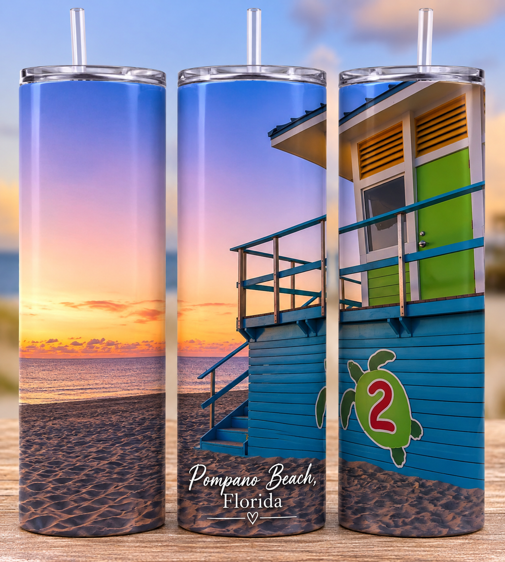 Pompano Beach collection Tumbler 20oz