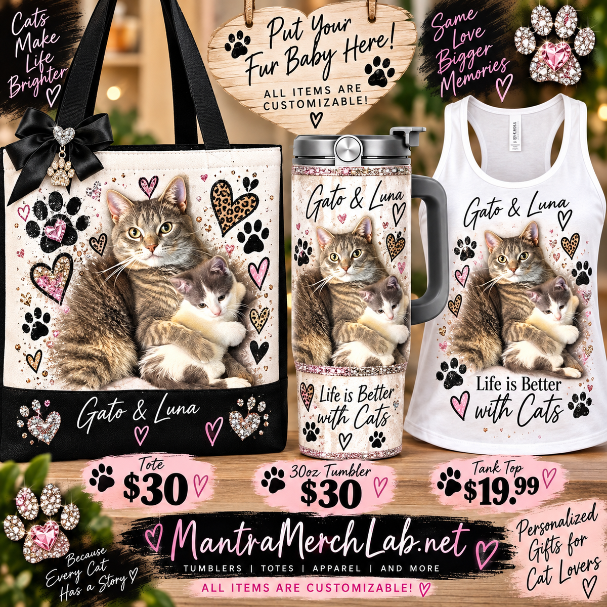Fur baby Collection Tank Only