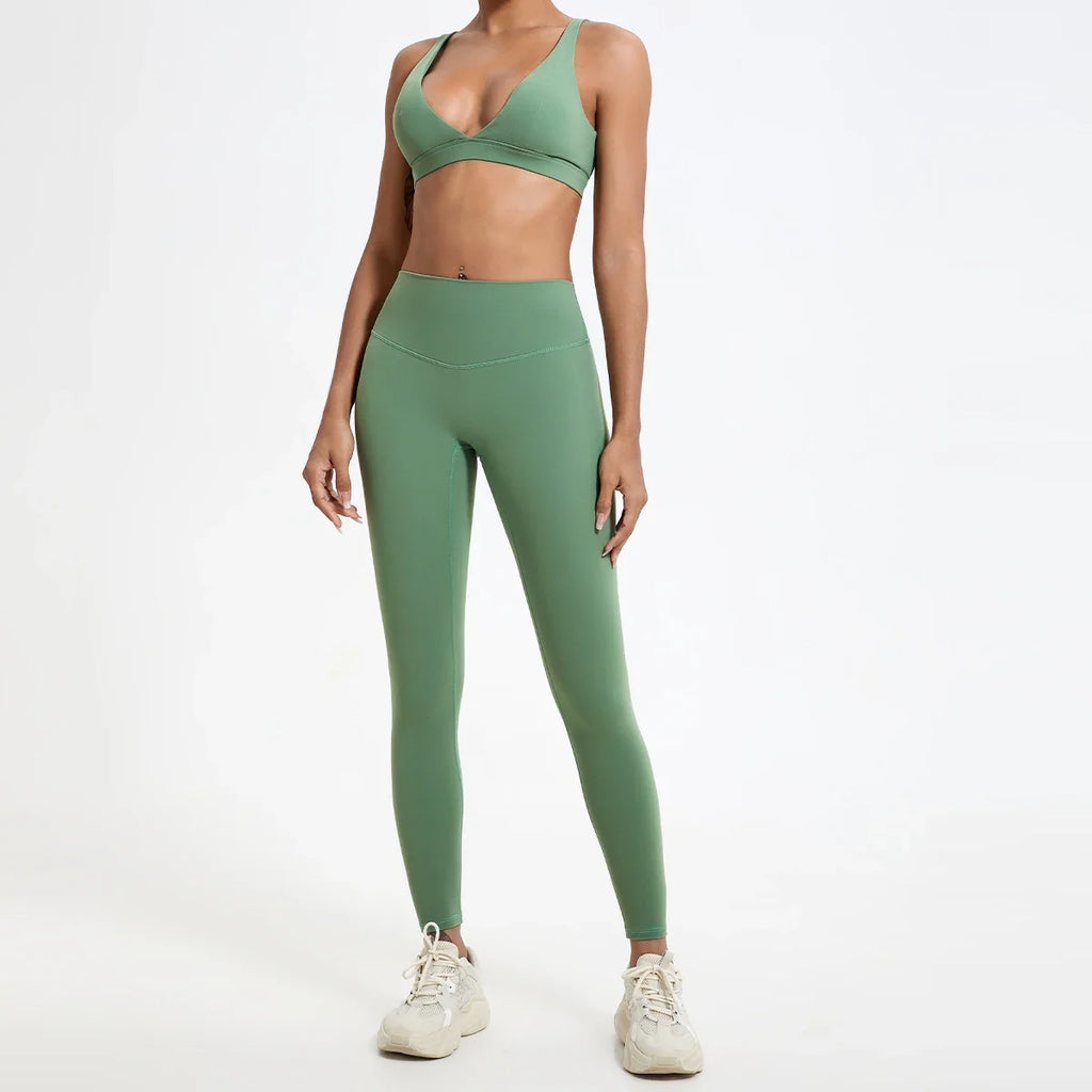 Hearuisavy Summer Ultra-Soft Fabrics High Waist Gym Quick-Dry Yoga Pants Running Workout Pants Push Up Sports Leggings Women