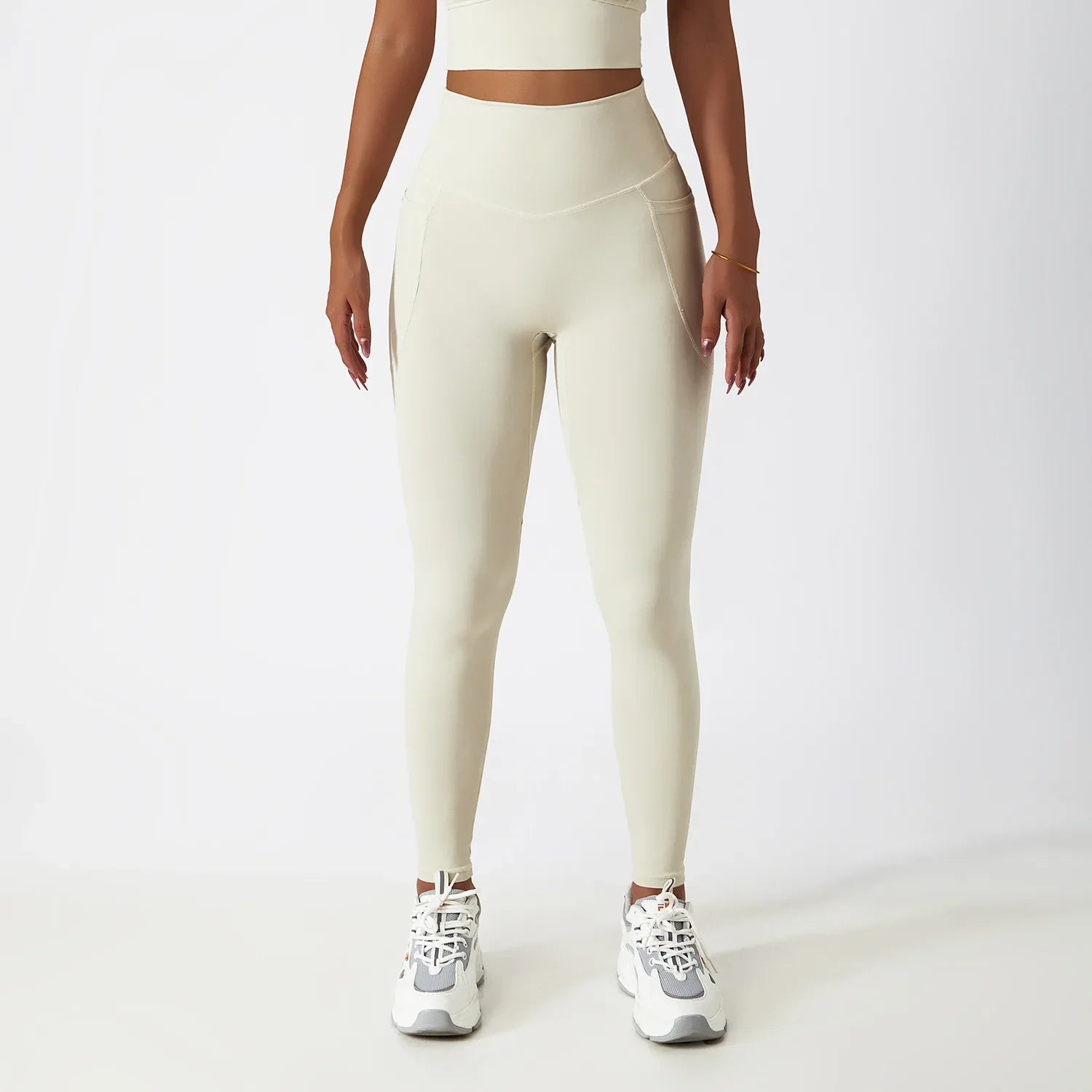 Cozy SkinFriendly Breathable Pocket Yoga Leggings Gym High Waist Sports Leggings Women Elasticity Fitness Running Hip Lift Pants