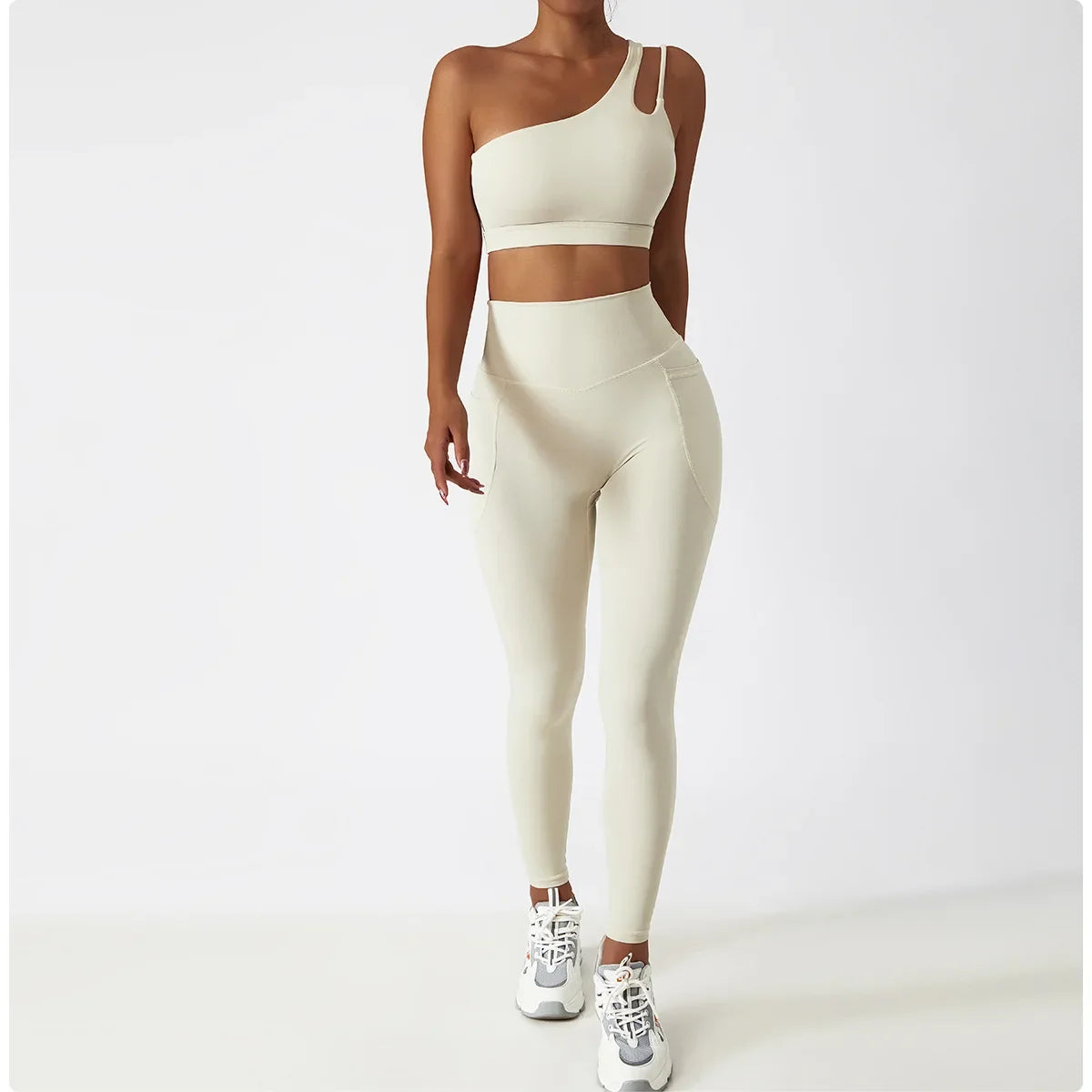 Cozy SkinFriendly Breathable Pocket Yoga Leggings Gym High Waist Sports Leggings Women Elasticity Fitness Running Hip Lift Pants