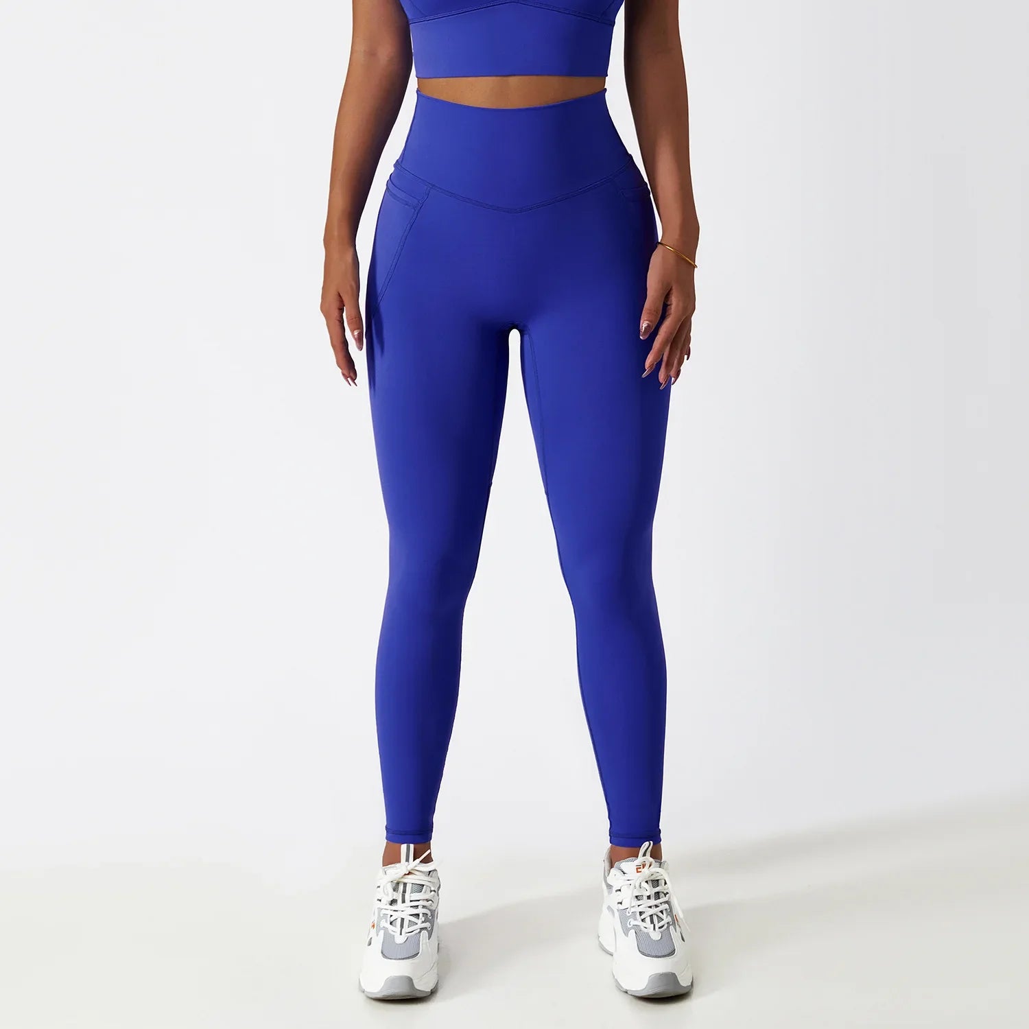 Cozy SkinFriendly Breathable Pocket Yoga Leggings Gym High Waist Sports Leggings Women Elasticity Fitness Running Hip Lift Pants