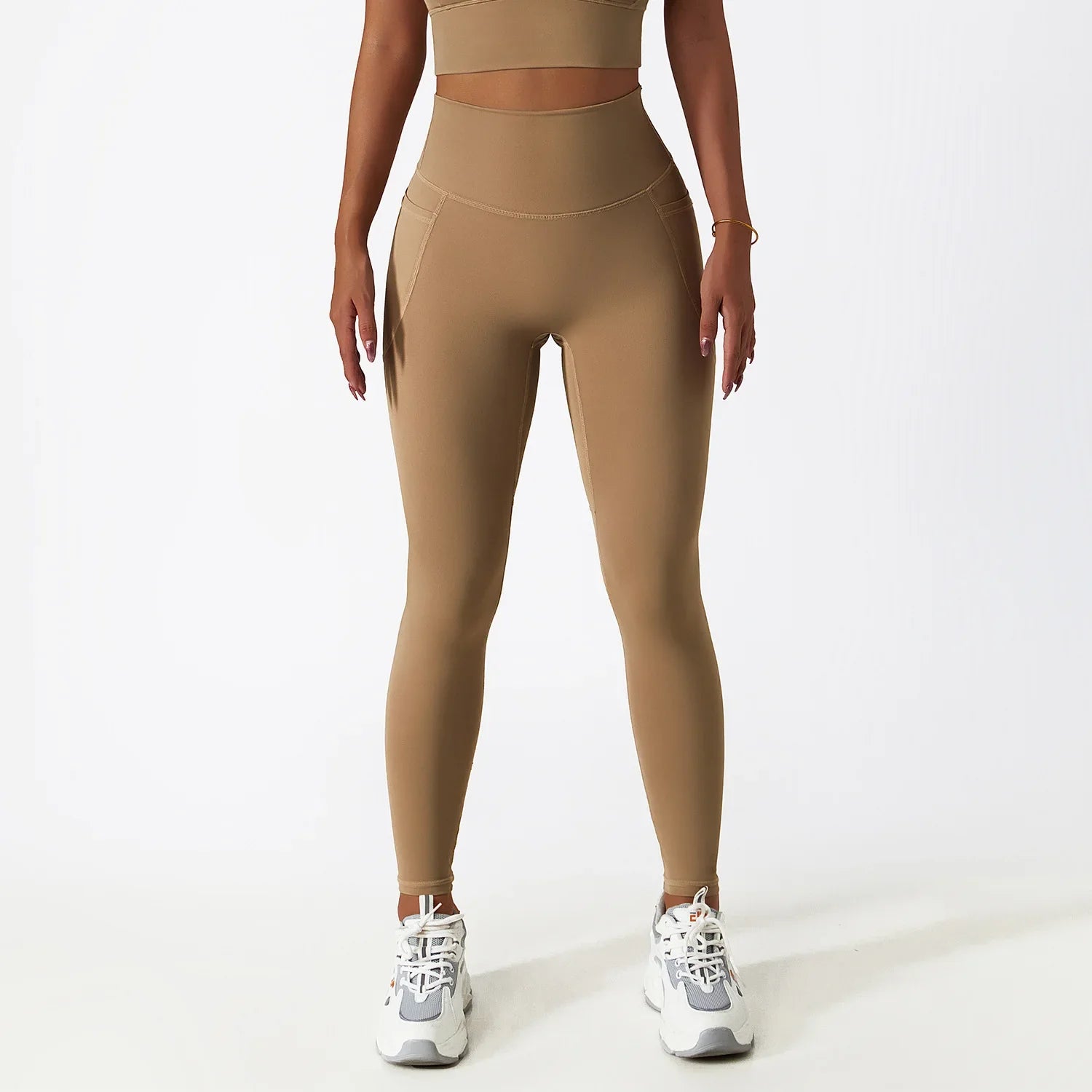 Cozy SkinFriendly Breathable Pocket Yoga Leggings Gym High Waist Sports Leggings Women Elasticity Fitness Running Hip Lift Pants