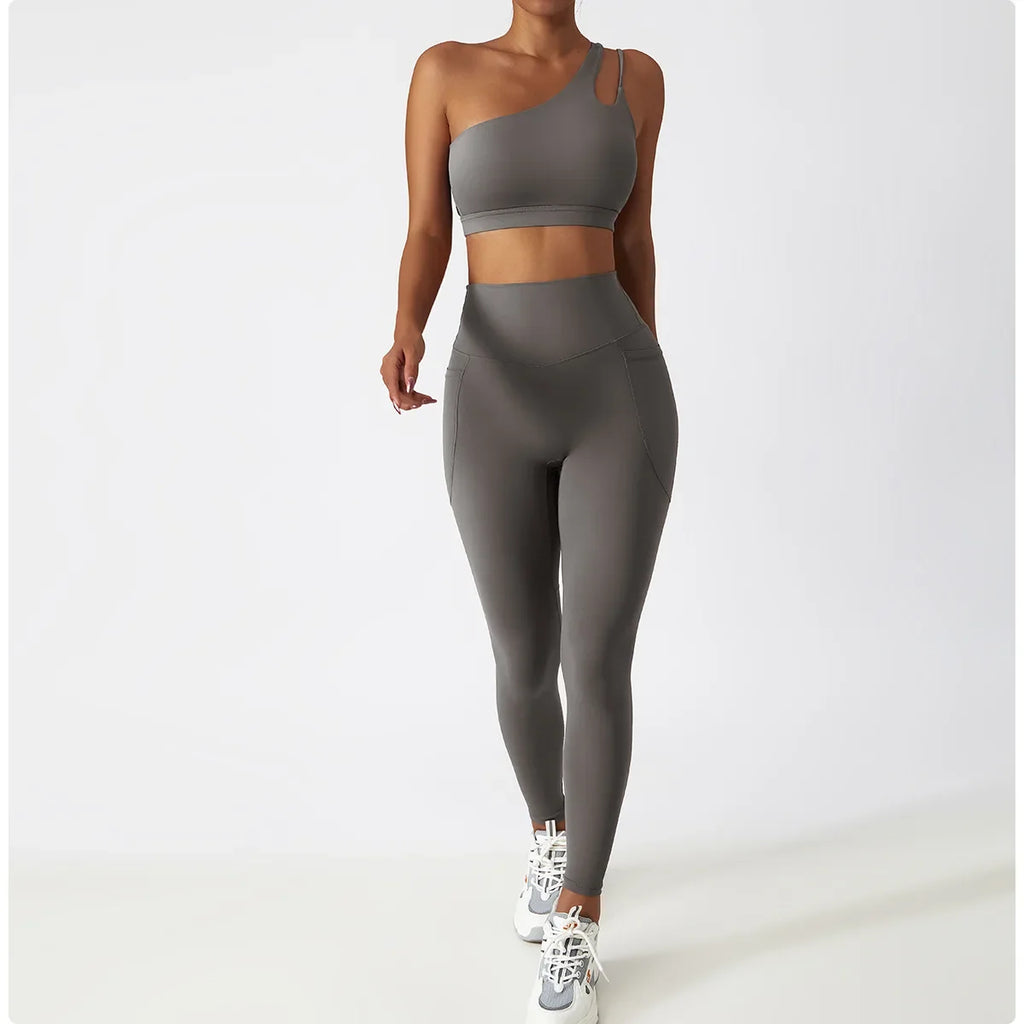 Cozy SkinFriendly Breathable Pocket Yoga Leggings Gym High Waist Sports Leggings Women Elasticity Fitness Running Hip Lift Pants