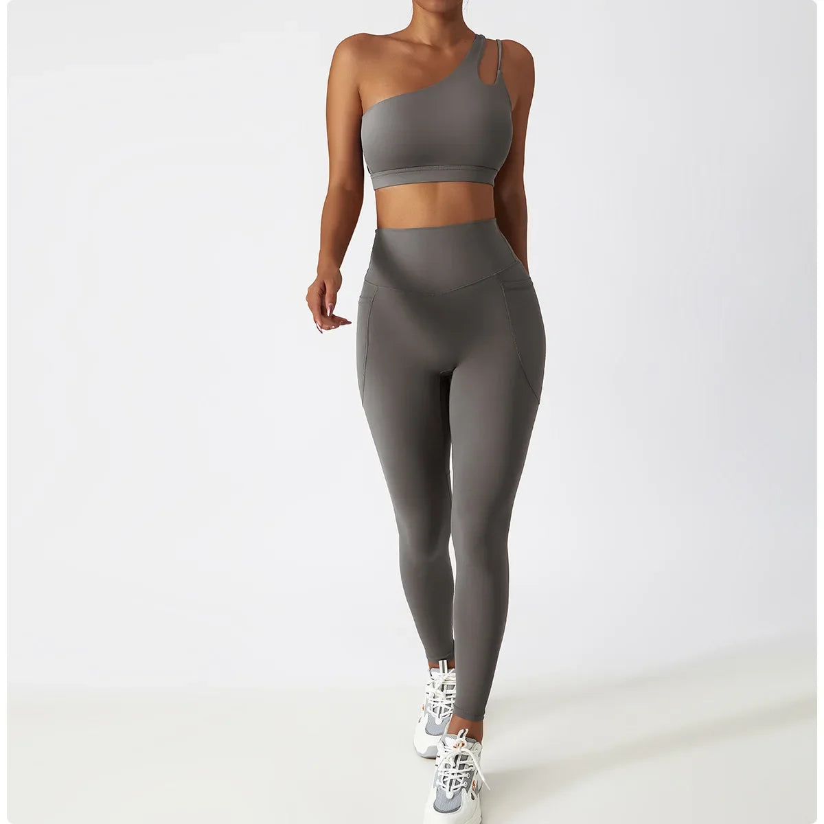 Cozy SkinFriendly Breathable Pocket Yoga Leggings Gym High Waist Sports Leggings Women Elasticity Fitness Running Hip Lift Pants