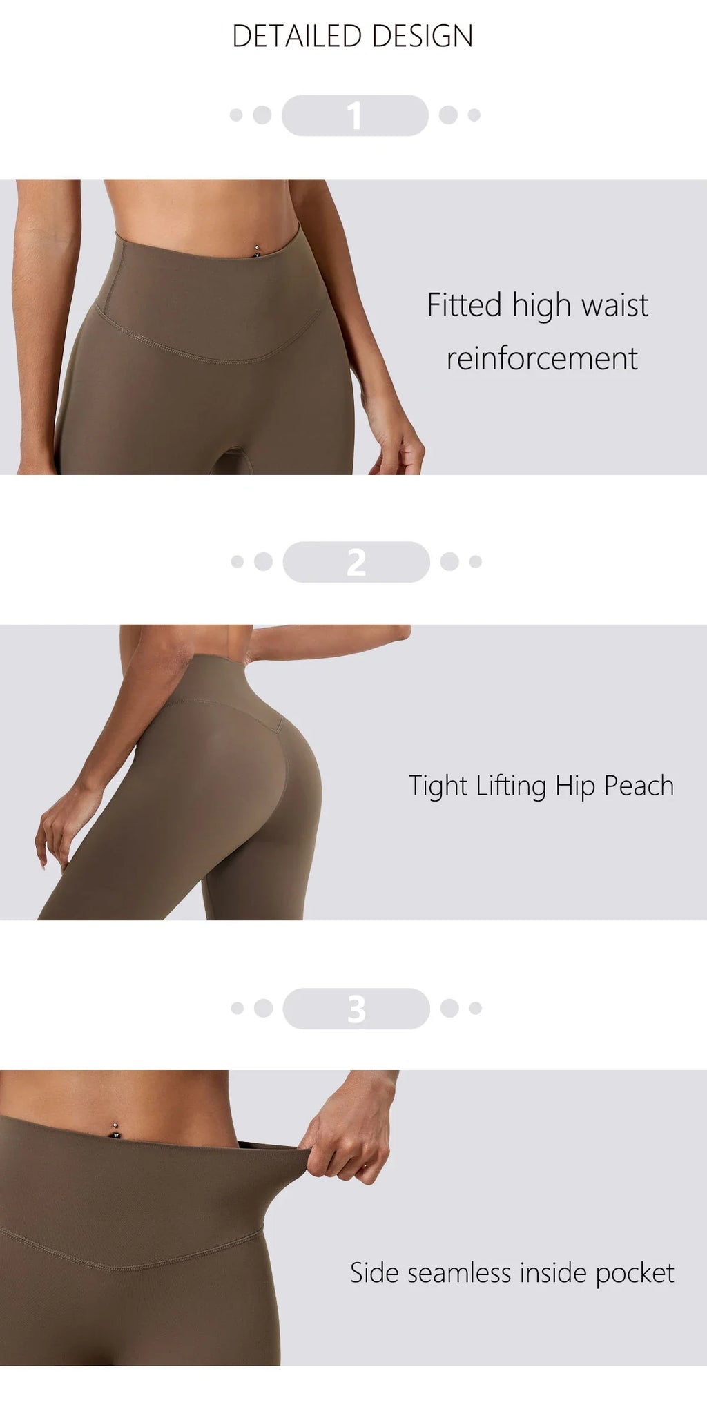Hearuisavy Summer Ultra-Soft Fabrics High Waist Gym Quick-Dry Yoga Pants Running Workout Pants Push Up Sports Leggings Women