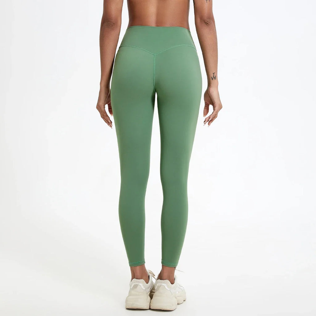 Hearuisavy Summer Ultra-Soft Fabrics High Waist Gym Quick-Dry Yoga Pants Running Workout Pants Push Up Sports Leggings Women